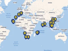 Mapa plavby