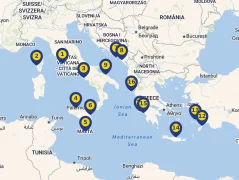 Mapa plavby