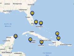 Mapa plavby