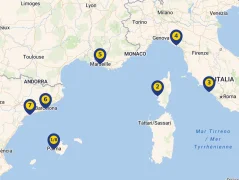 Mapa plavby