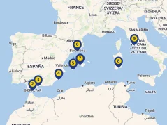 Mapa plavby