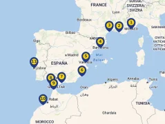 Mapa plavby