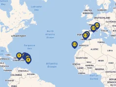 Mapa plavby