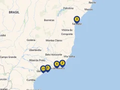 Mapa plavby